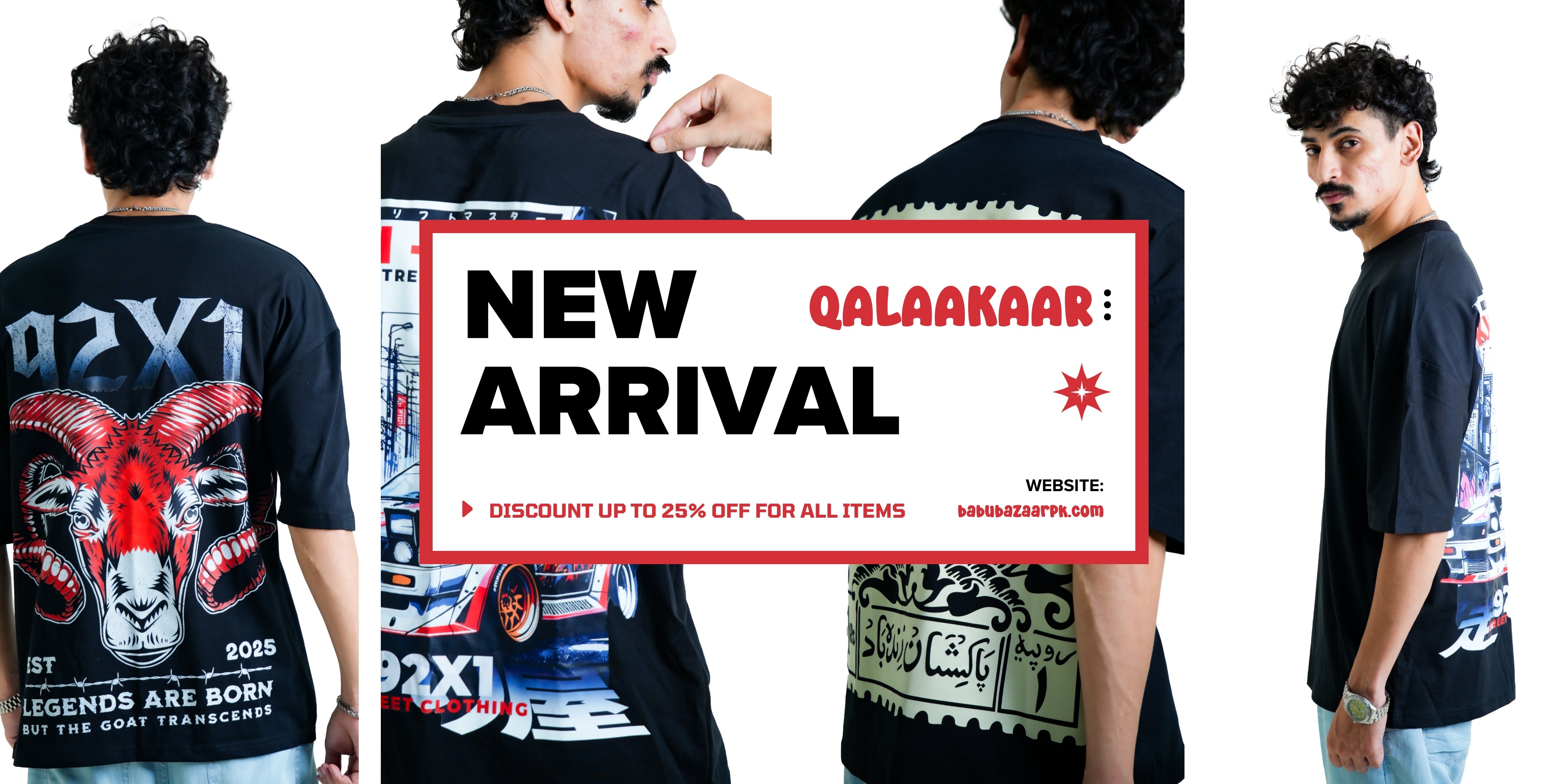 Qalaakar Drop Tees