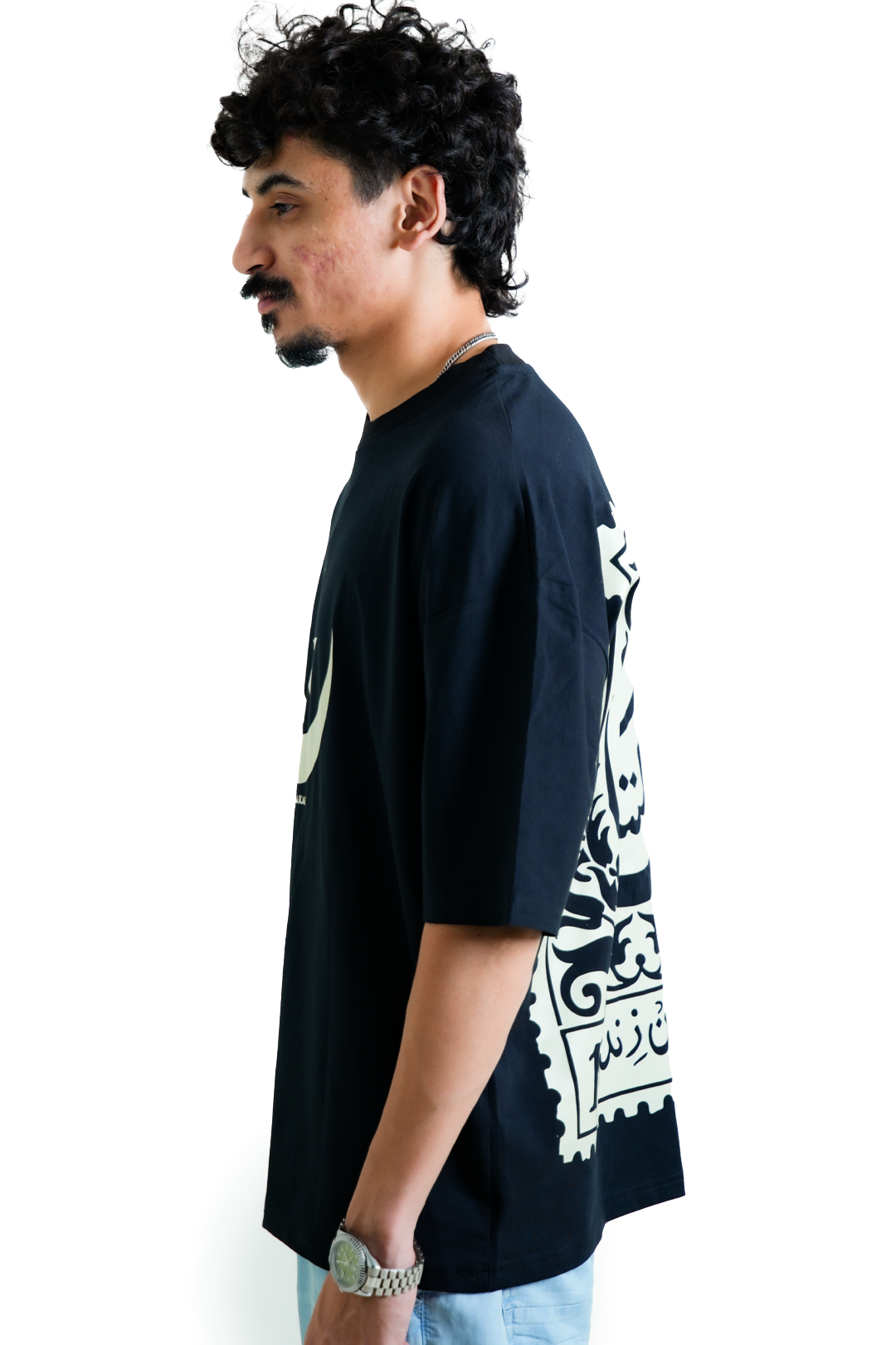 Purani Daak - Old Post | 100% Cotton Oversized Pre-Washed T-Shirt