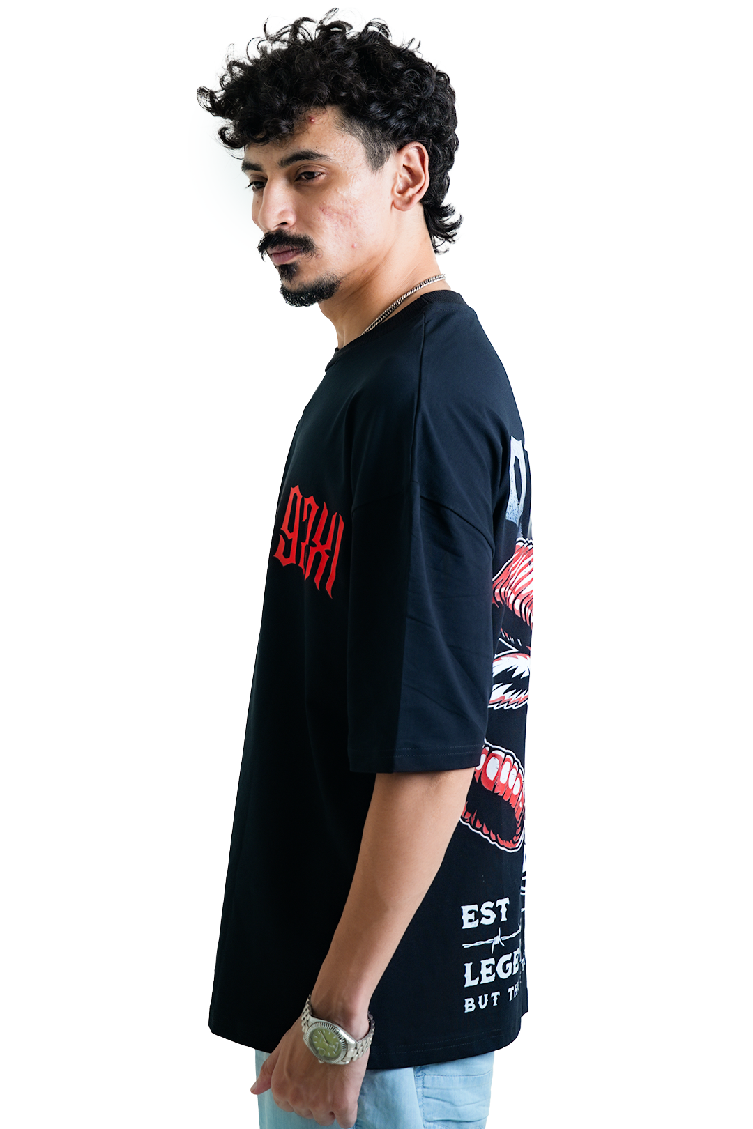 92X1 - Legends Streetwear By Qalaakar | Oversized Pre-Washed T-Shirt