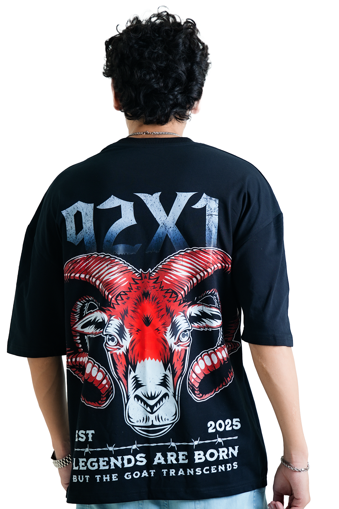 92X1 - Legends Streetwear By Qalaakar | Oversized Pre-Washed T-Shirt