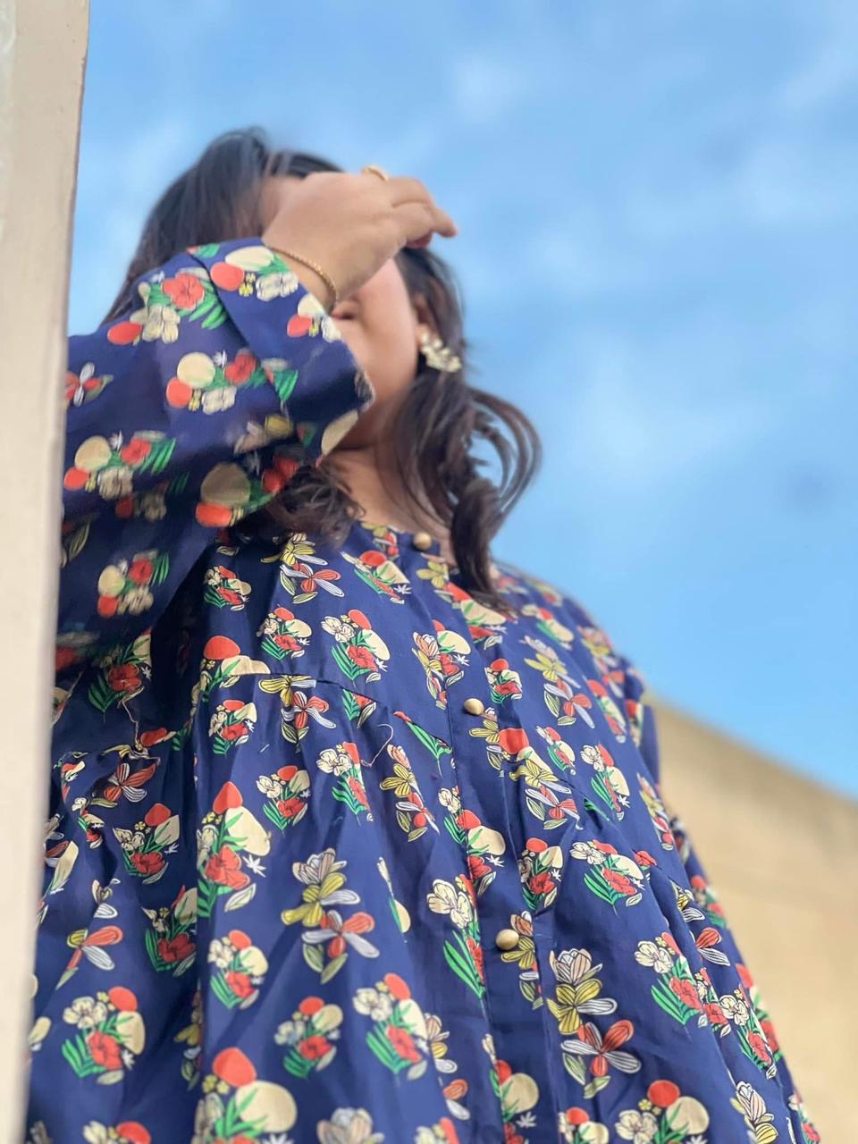 Noor Plus 02 – Cotton Kurti with Full Sleeves