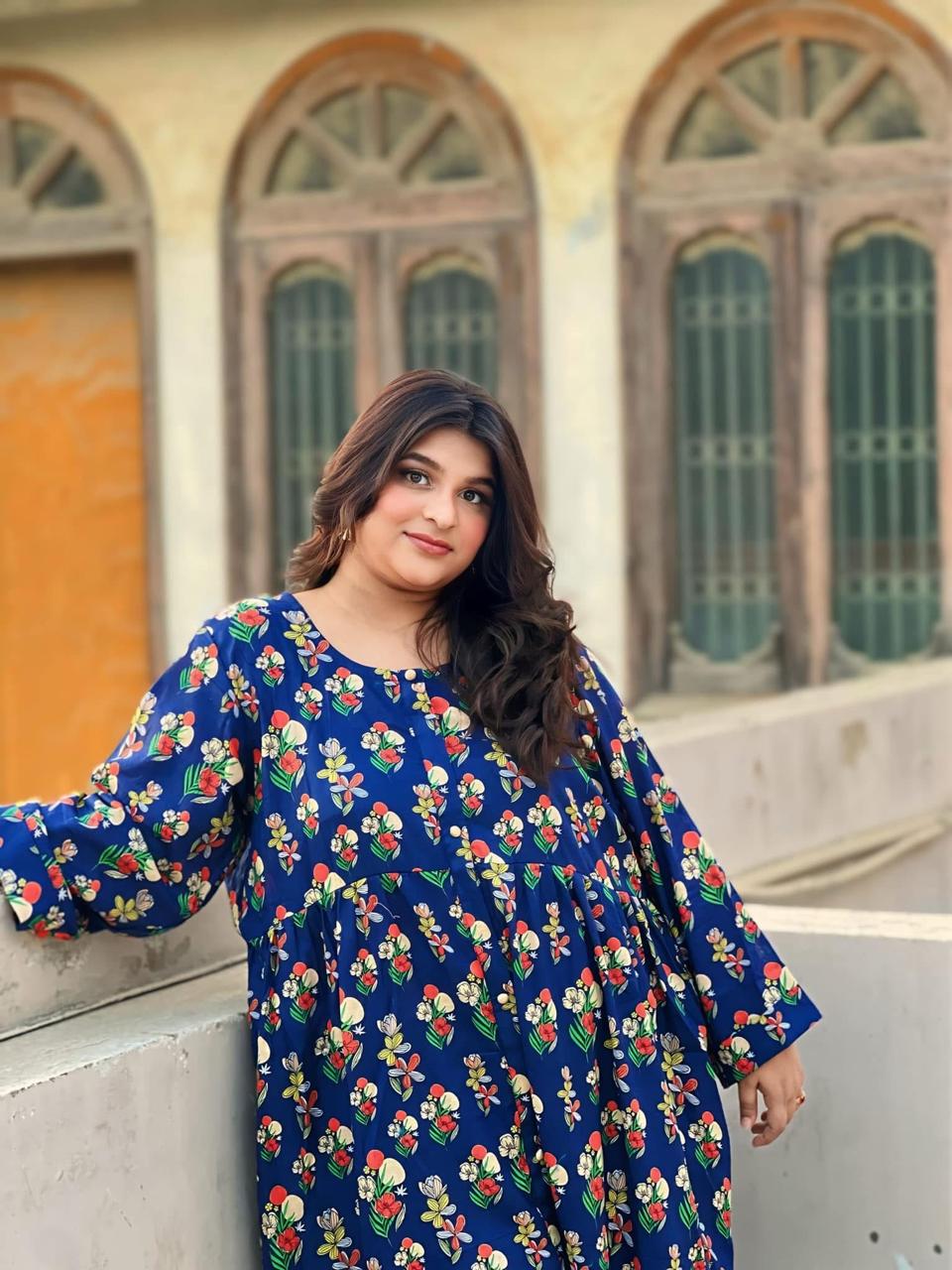Noor Plus 02 – Cotton Kurti with Full Sleeves