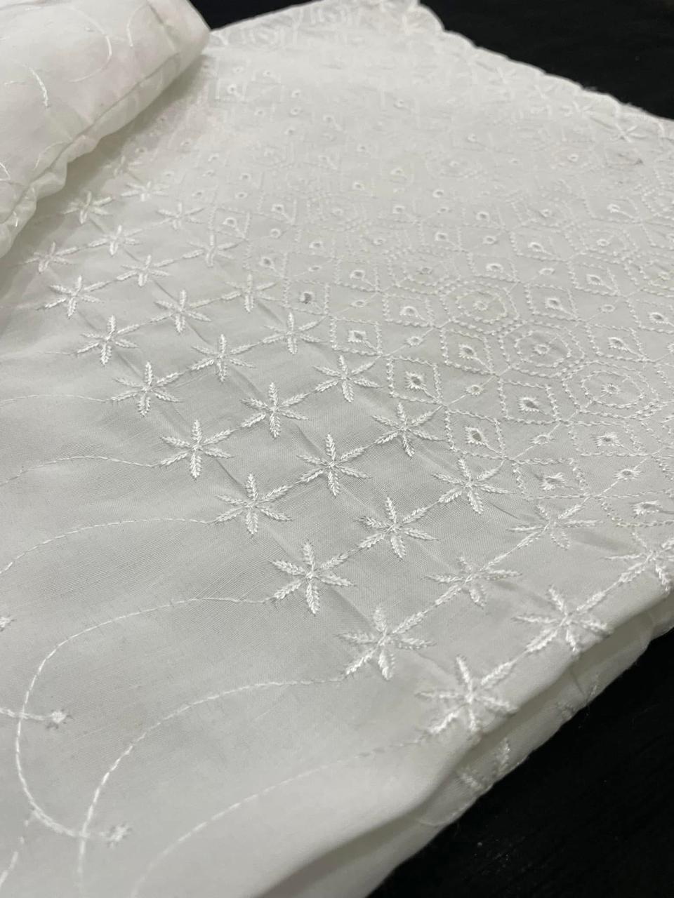 White Trousers – Chikankari Fabric