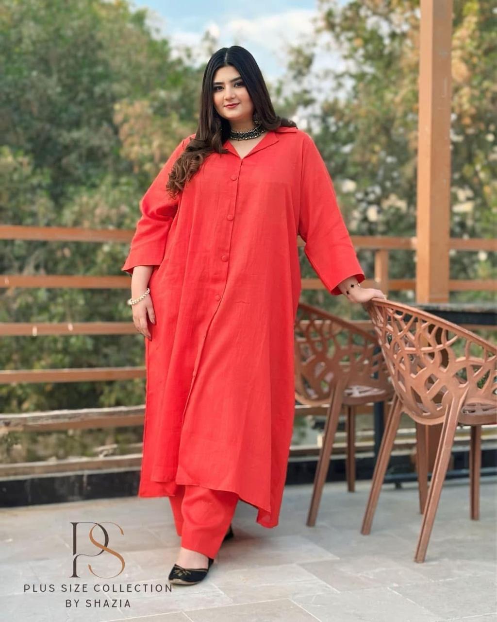 Collar Style – 2 Piece Washing Wear Suit with Full Sleeves