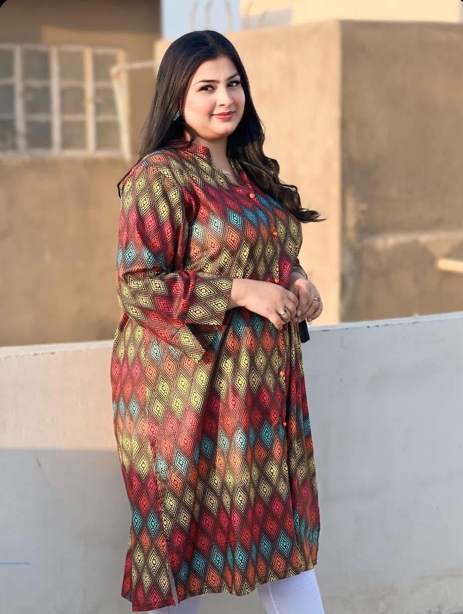 Zara Classic 02 – Straight Fit Cotton Kurti with Full Sleeves