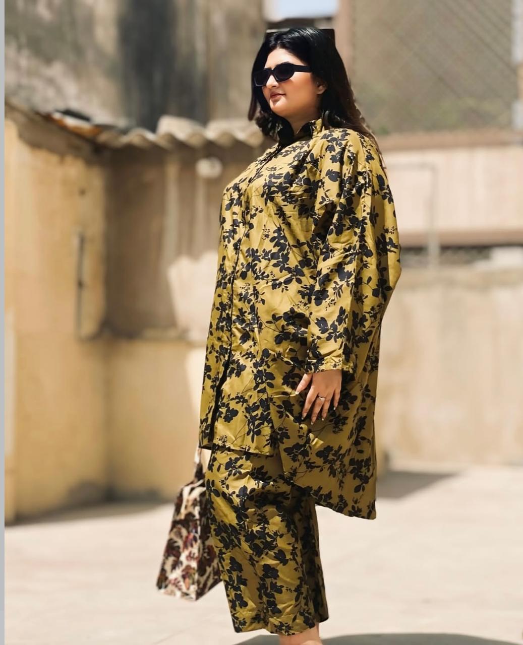 Curve Fit – 2 Piece Cord Cotton Suit with Full Sleeves